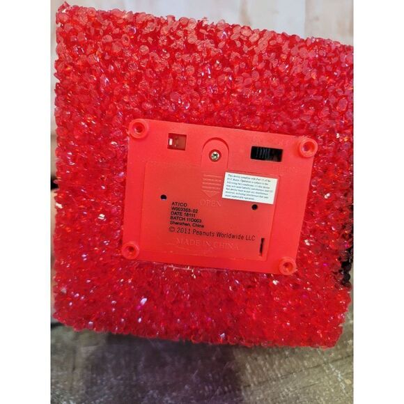 Snoopy 2011 red house light up wreath xmas decor figure - Picture 9 of 10